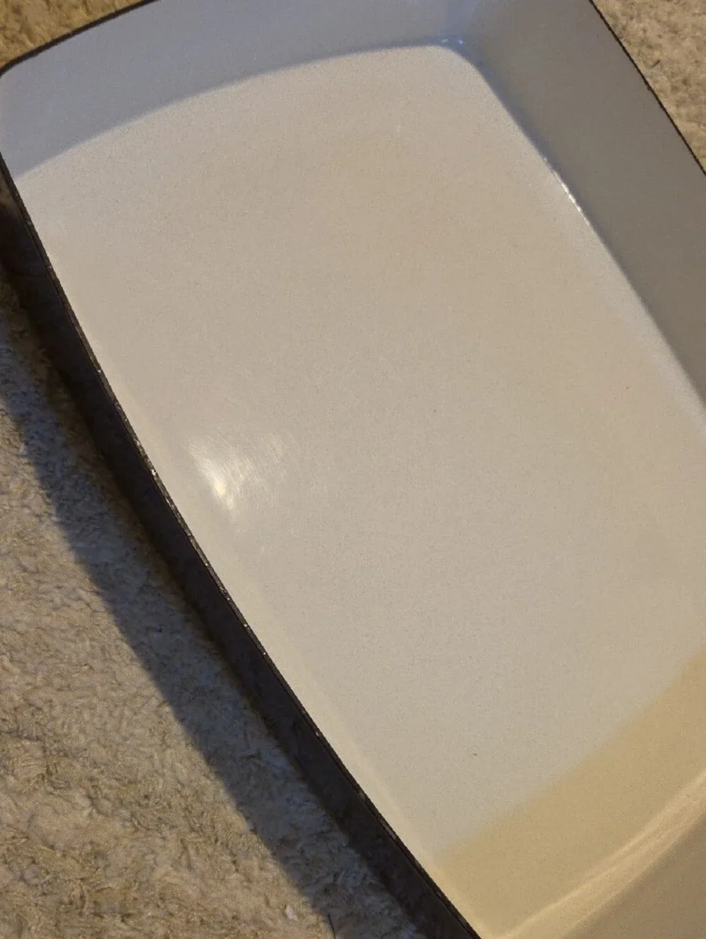 Vintage Dansk Kobenstyle  Large baking dish in a brown enamel